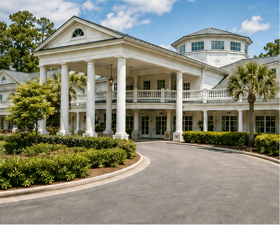 The front entrance of May River Landing